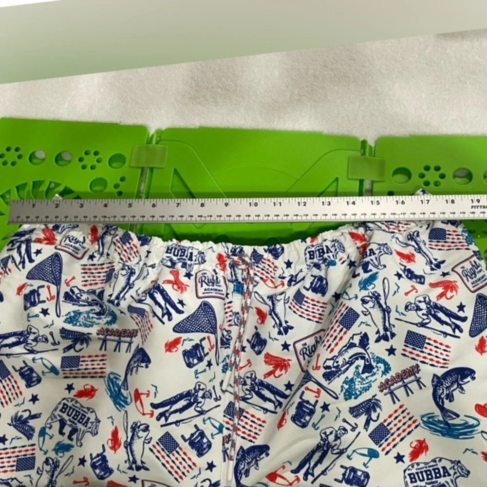 Men's XL Swim Trunks Red, White & Blue The Right‎ Stuff by Academy USA